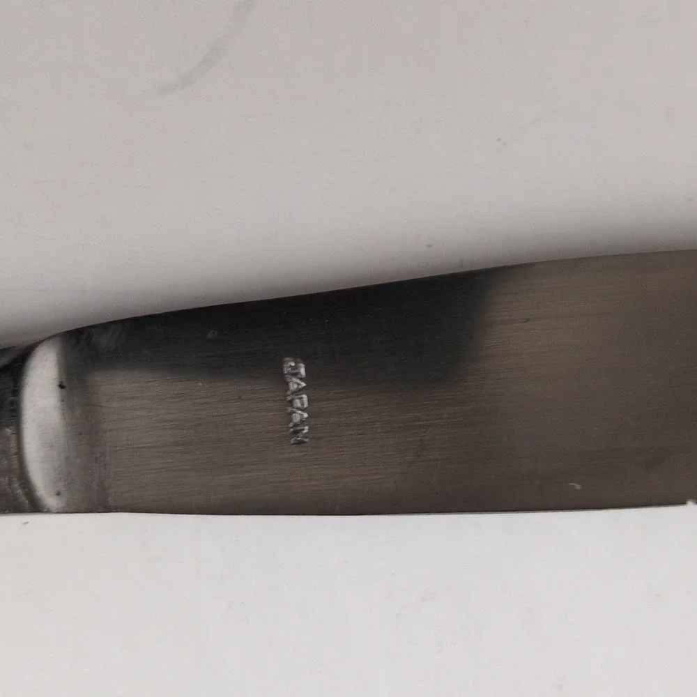 Vintage‎ Starburst Atomic Star Stainless Steel Dinner Knives Japan Set of 6 MCM